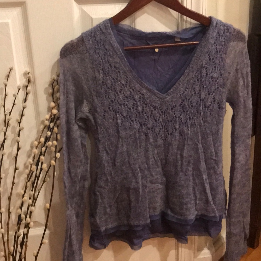 Periwinkle Anthropologie Sweater